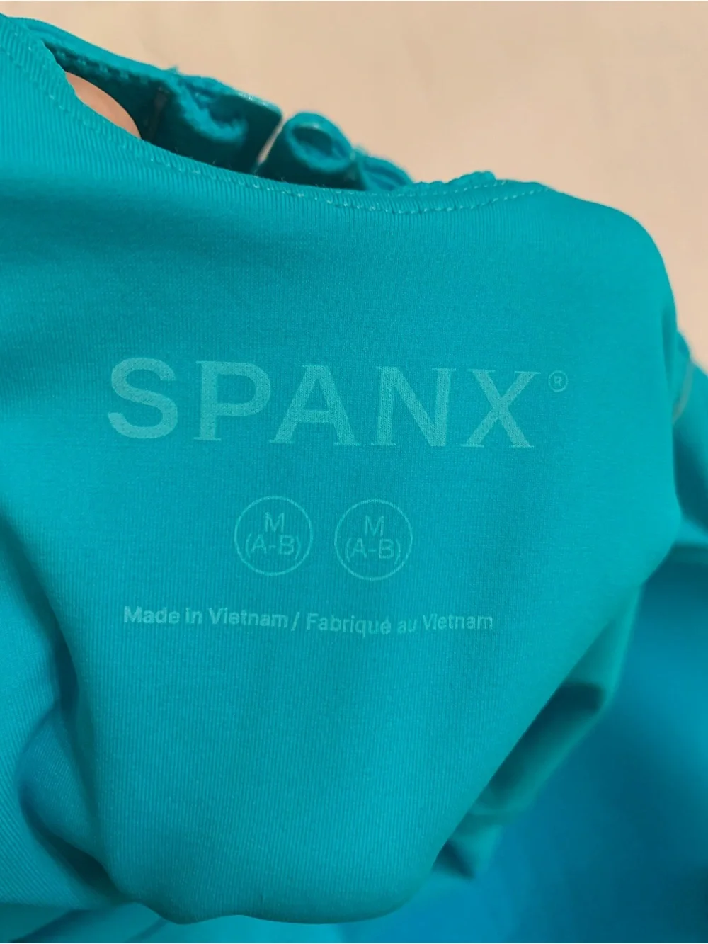 NWT SPANX® Piqué Teal One Piece